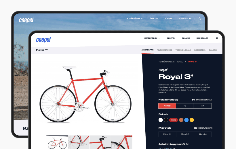 Csepel Bike website