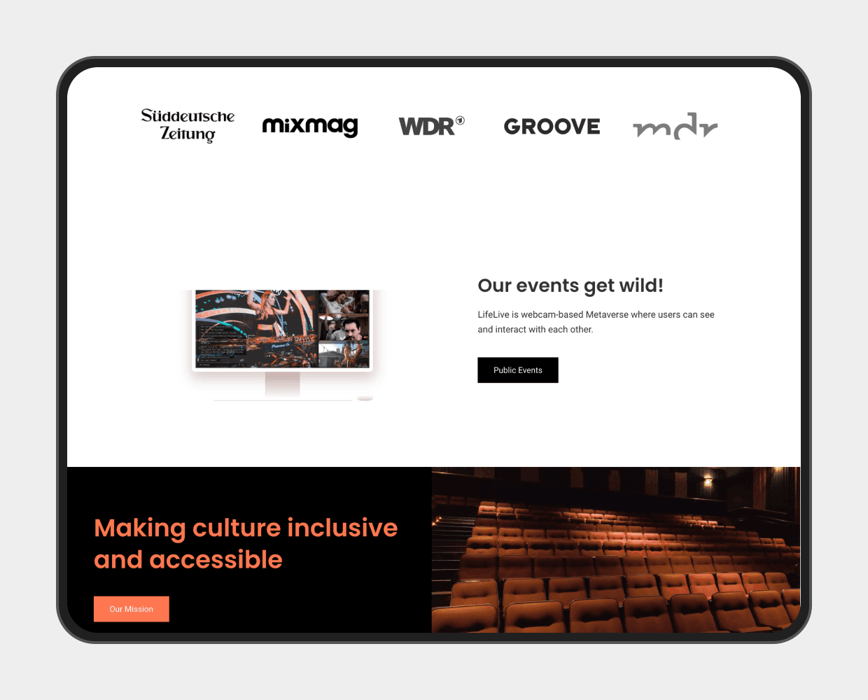 Lifelive user experience